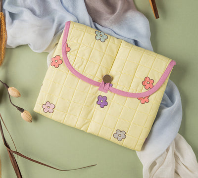 Flower Print Diaper Changing Mat
