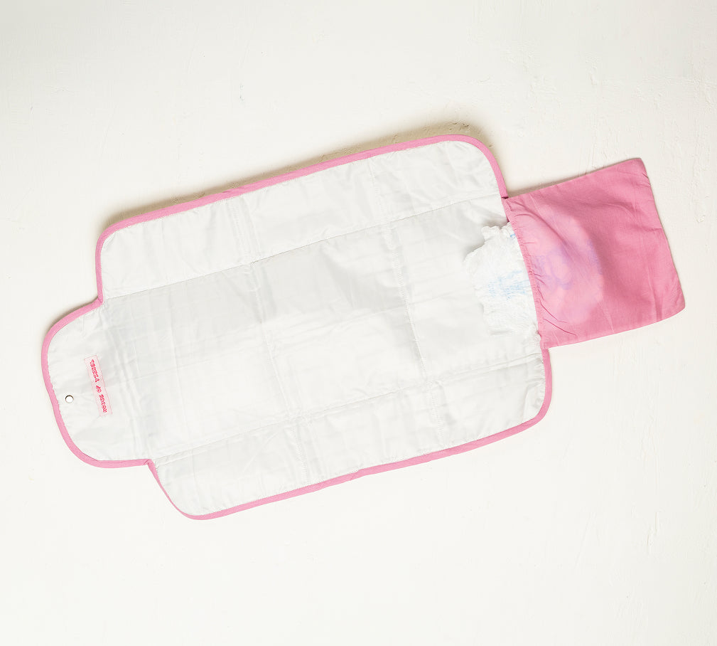 Flower Print Diaper Changing Mat