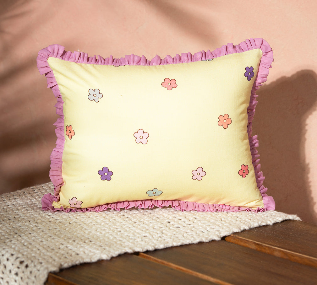 Flower Print Pillow