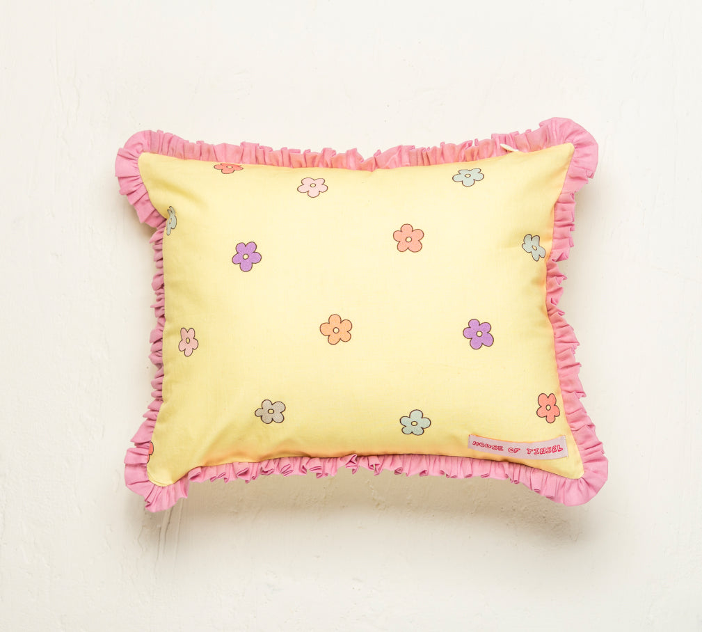 Flower Print Pillow