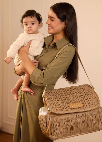 The Dune Diaper Bag - Camel Beige